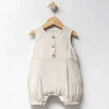 JUMPSUIT...MUSLIN LINEN STRIPED