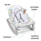 Ingenuity Keep Cozy 3-in-1 Grow with Me Baby Bouncer, Rocker & Toddler Seat