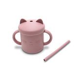Silicone Cup with Handles and Straw