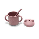 Silicone Cup with Handles and Straw