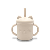 Silicone Cup with Handles and Straw