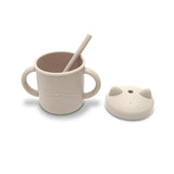Silicone Cup with Handles and Straw