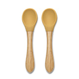Silicone Spoons whit Bamboo - 2pcs