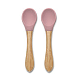 Silicone Spoons whit Bamboo - 2pcs