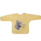 Bib with sleeves - with embroidery