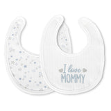 Newborn bib NATURAL 2pcs with velcro