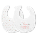 Newborn bib NATURAL 2pcs with velcro