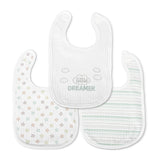Bib NATURAL 3 pcs. with Velcro