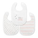 Bib NATURAL 3 pcs. with Velcro