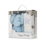 NAPPY blanket with toy 90x75 cm