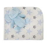 NAPPY blanket with toy 90x75 cm