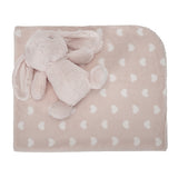 NAPPY blanket with toy 90x75 cm