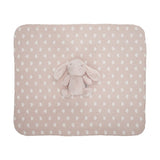 NAPPY blanket with toy 90x75 cm