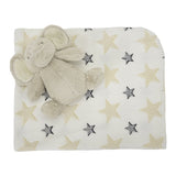 NAPPY blanket with toy 90x75 cm