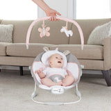 Ingenuity Soothing Baby Bouncer, Flora the Unicorn