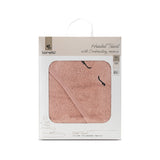 Hooded Towel with Embroidery 90x90 cm