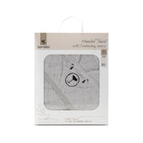 Hooded Towel with Embroidery 90x90 cm