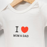 Baby Bodysuit Set MOM DAD 3/6/9 m