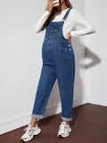 Maternity Jumpsuit Fleece-Lined Jeans