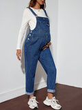 Maternity Jumpsuit Fleece-Lined Jeans