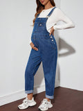Maternity Jumpsuit Fleece-Lined Jeans