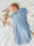 Baby Solid Swaddling Blanket/ blue