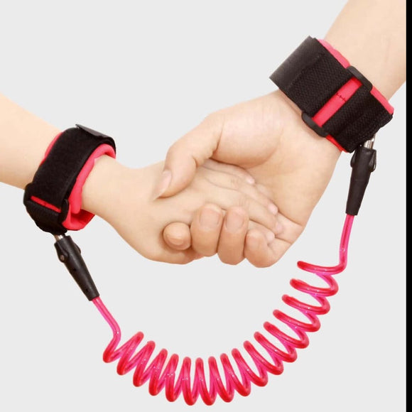1.5M 360 Degree Rotating Anti Lost Toddler Wrist Strap pink