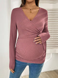 Maternity Wrap Knot Long Sleeve
