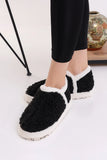 Women's Plush Winter Slippers Home Boots Fluffy 36-40 Black