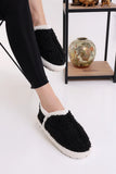 Women's Plush Winter Slippers Home Boots Fluffy 36-40 Black