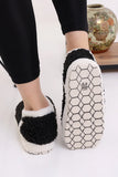 Women's Plush Winter Slippers Home Boots Fluffy 36-40 Black