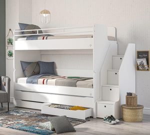 White  Studio bunk Bed
