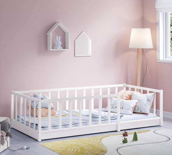 Montessori White  Bed (90x190 cm)