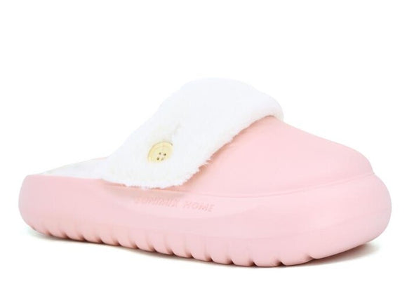 Eva Werner with Plush Slipper pink 36-40