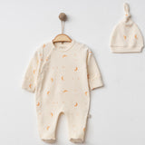 Baby Romper Set with Hat 0/3-0/3-3/6 M