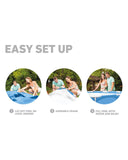 Metal Frame Canopy Metal Frame Pool - 1.83x0.38 m