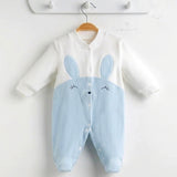 Baby Bunny Footie Romper – Ribbed  0-6M