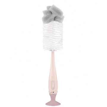 Bottle brush with nipple cleaner 2 in 1.