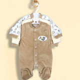 Baby Velour Footed Sleepsuits 3-Pack