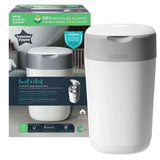 Twist And Click Advanced Nappy Bin W/ 1 Refill Cassette (White)