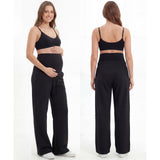 Maternity Sweatpants – Over-Bump Wide-Leg Pants