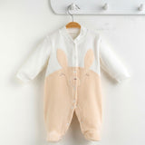 Baby Bunny Footie Romper – Ribbed  0-6M