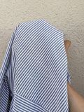 Maternity Striped Batwing Short Sleeve