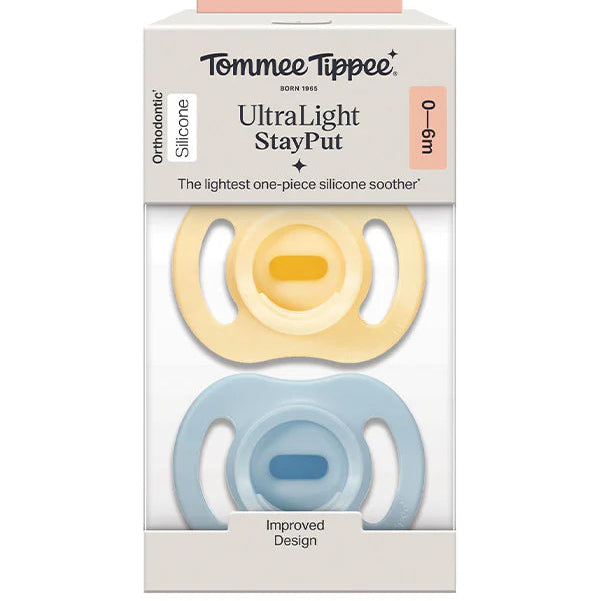 Ultra Light Stay Put Silicone Soothers 0-6M