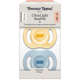 Ultra Light Stay Put Silicone Soothers 0-6M