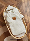 Baby Bear Embroidery Hooded Sleeping Bag