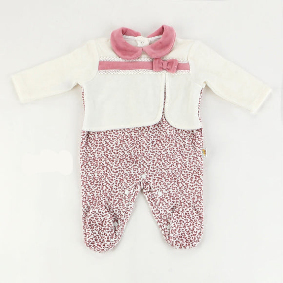 JUMPSUIT...VELVET WITH BOW