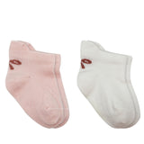 Set of 2 Socks Sneakers Smile Bow