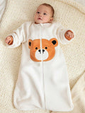 Embroidered Bear Head Sleeping Bag