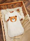 Embroidered Bear Head Sleeping Bag
